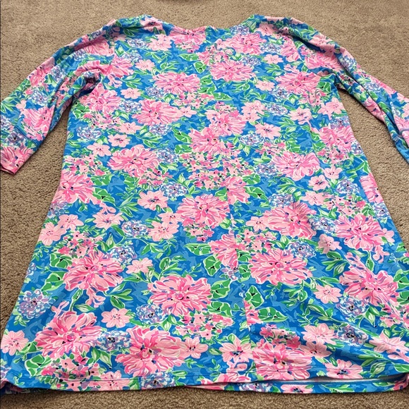 Lilly Pulitzer Pastel Floral Dress Cotton Poplin size XXL - Picture 6 of 7